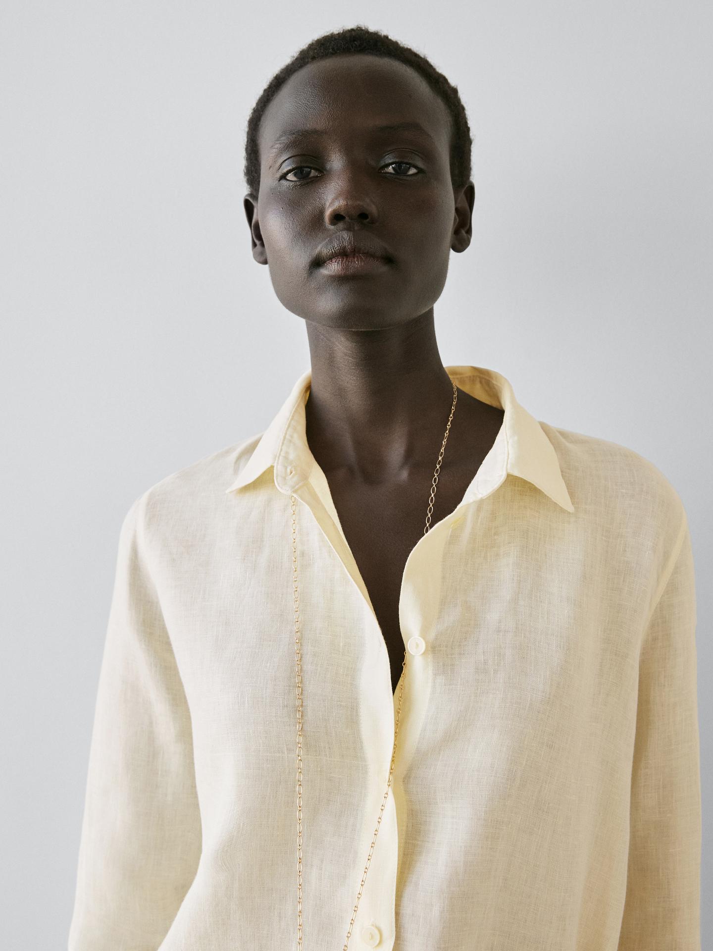 CHEMISE FLUIDE 100 % LIN