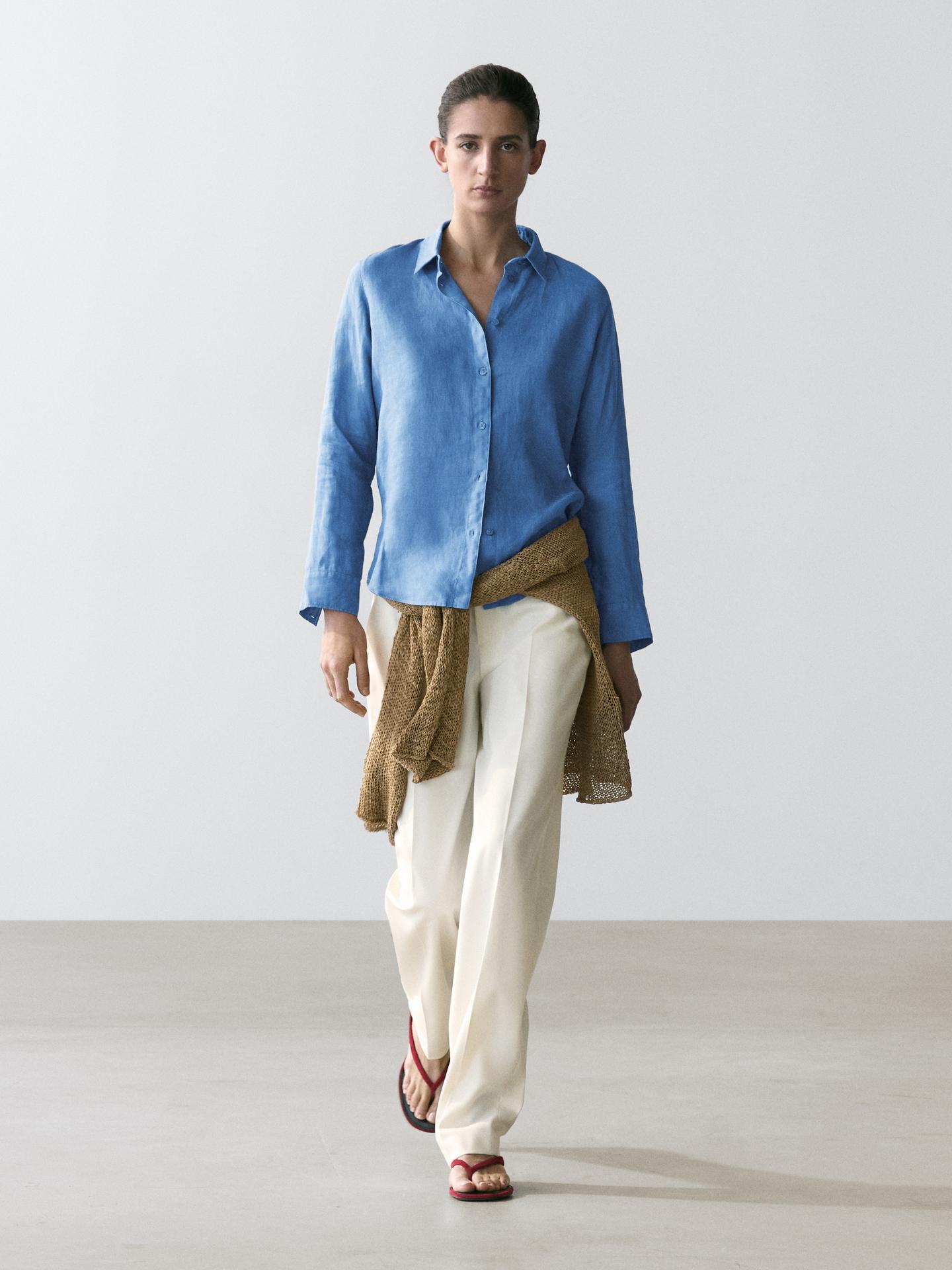 CHEMISIER FLUIDE EN LIN