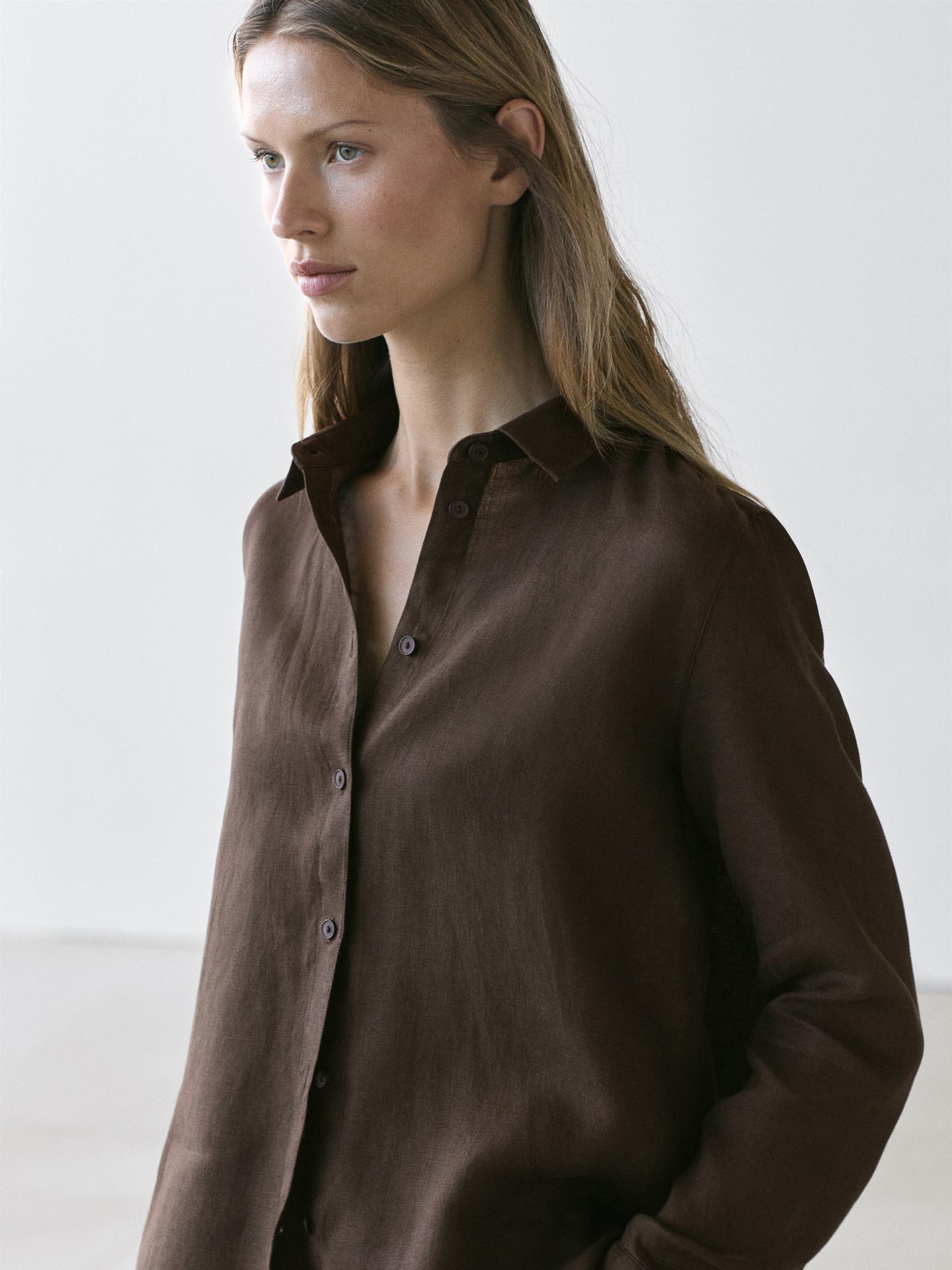 CHEMISE FLUIDE 100 % LIN