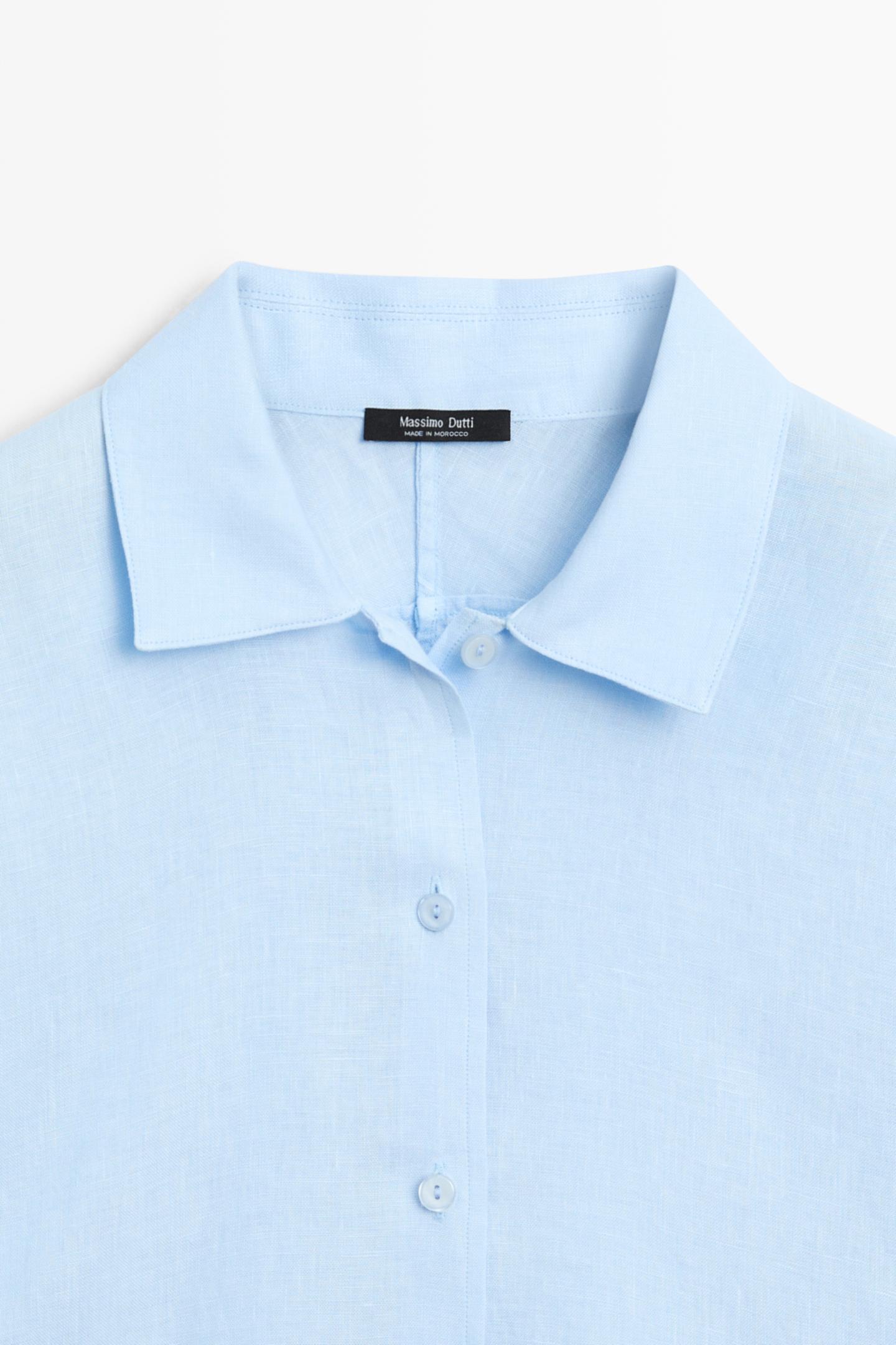 CHEMISE MANCHES COURTES 100 % LIN