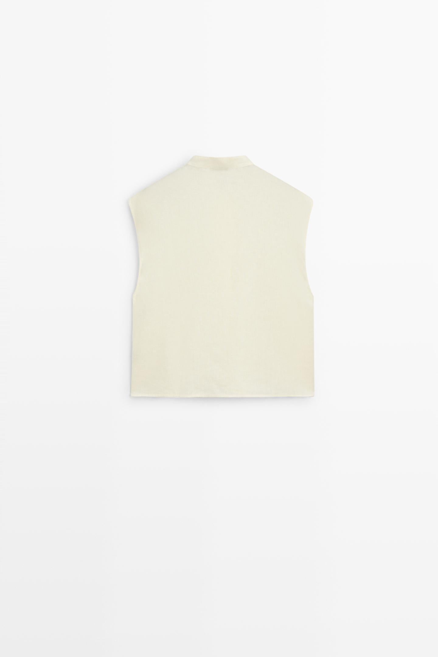 CHEMISE FLUIDE À BOUTONS 100 % LIN