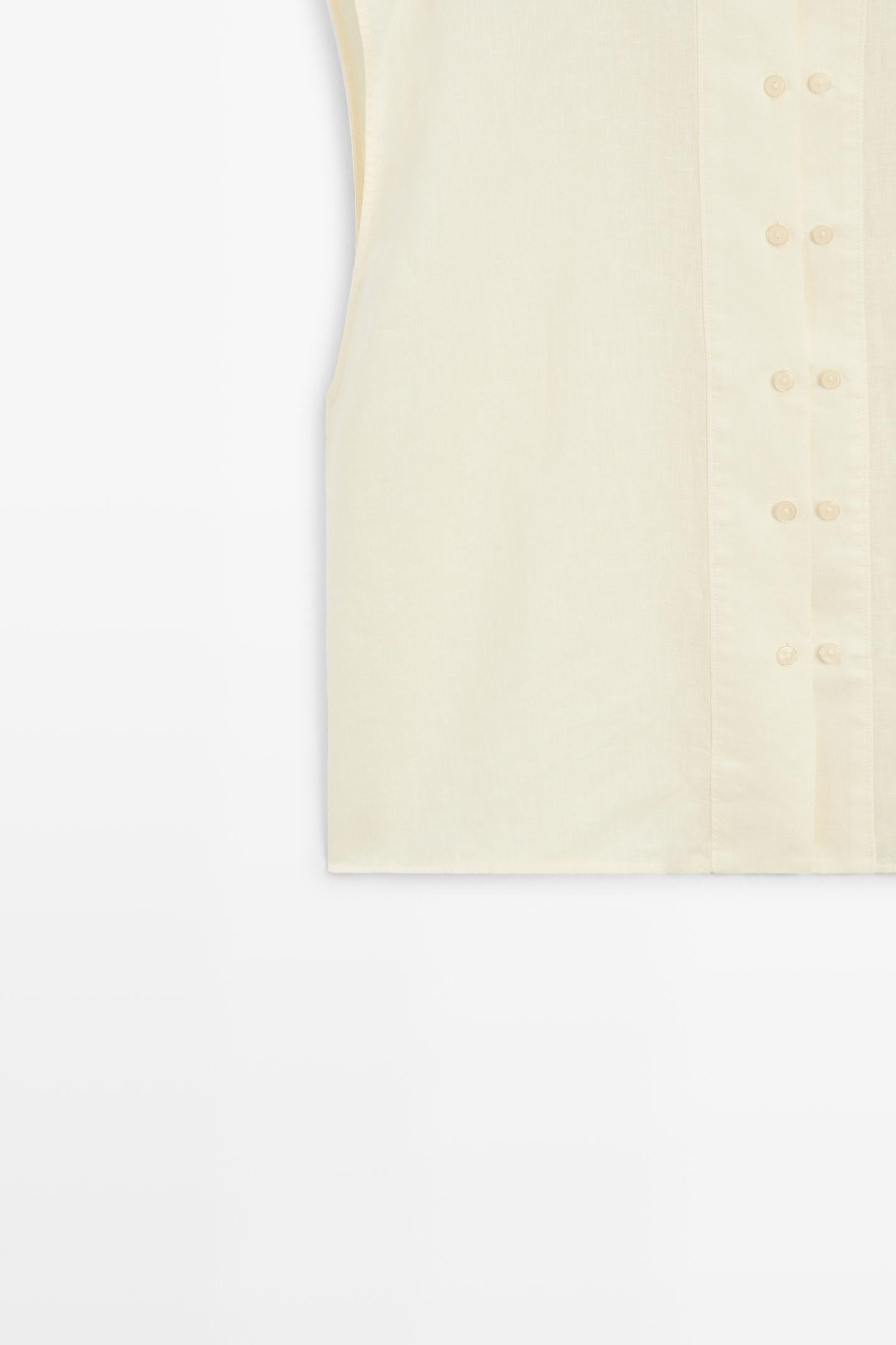 CHEMISE FLUIDE À BOUTONS 100 % LIN