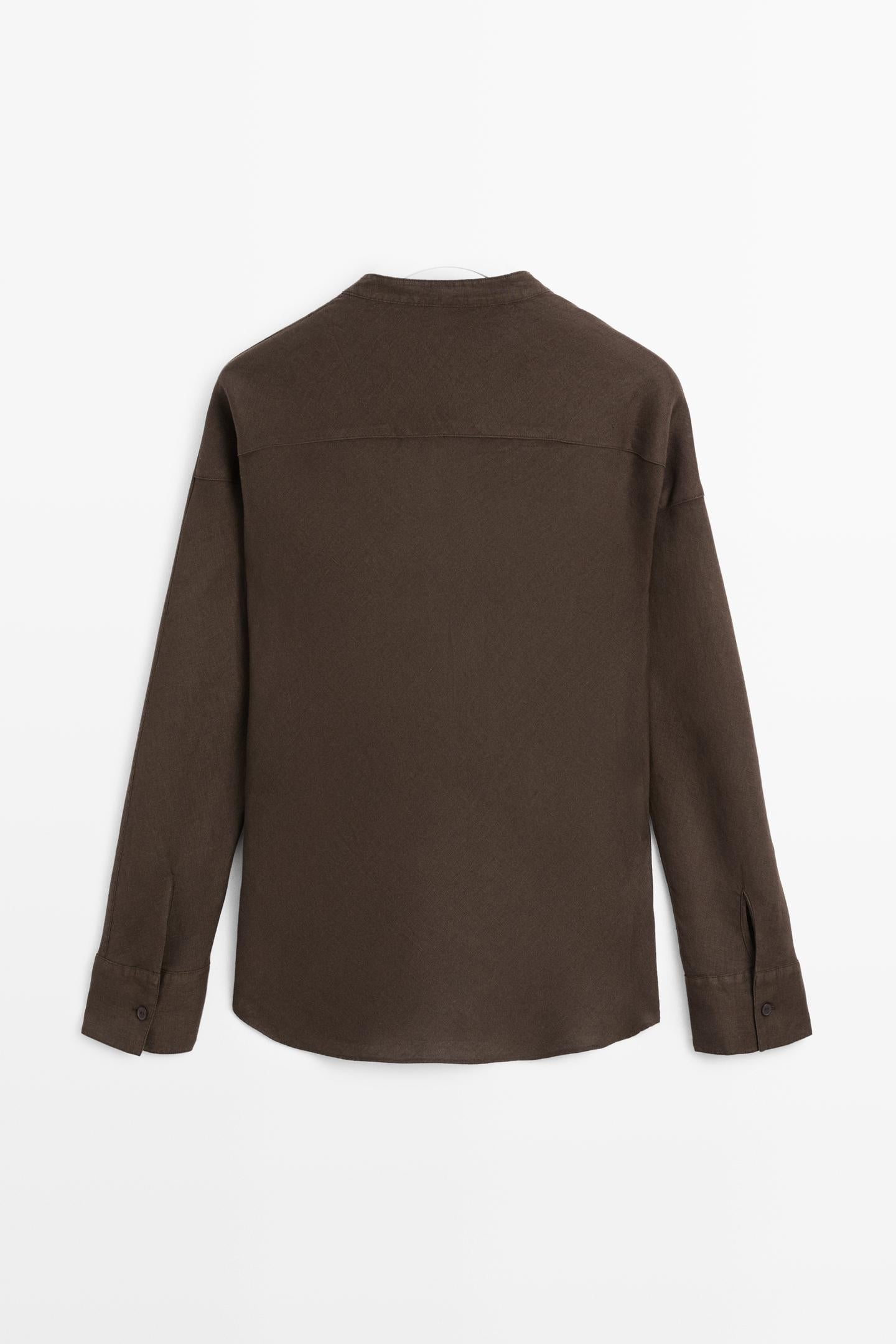 CHEMISE COL OFFICIER 100 % LIN