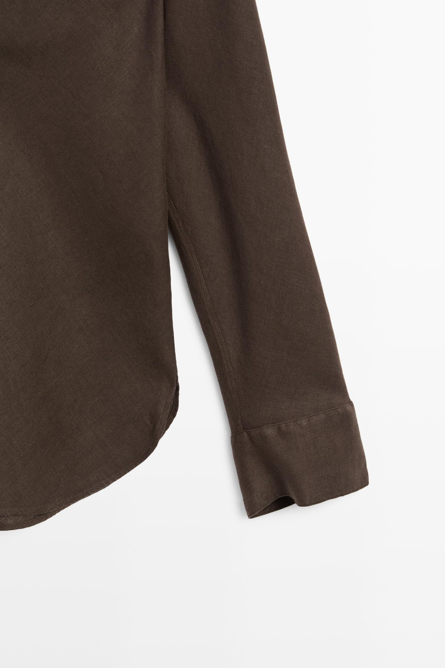 CHEMISE COL OFFICIER 100 % LIN
