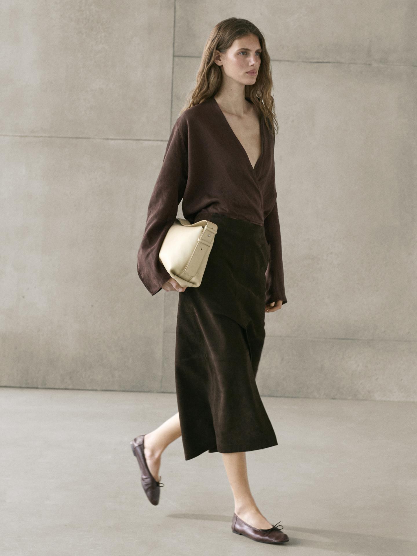 BLOUSE FLUIDE CROISÉE LIN