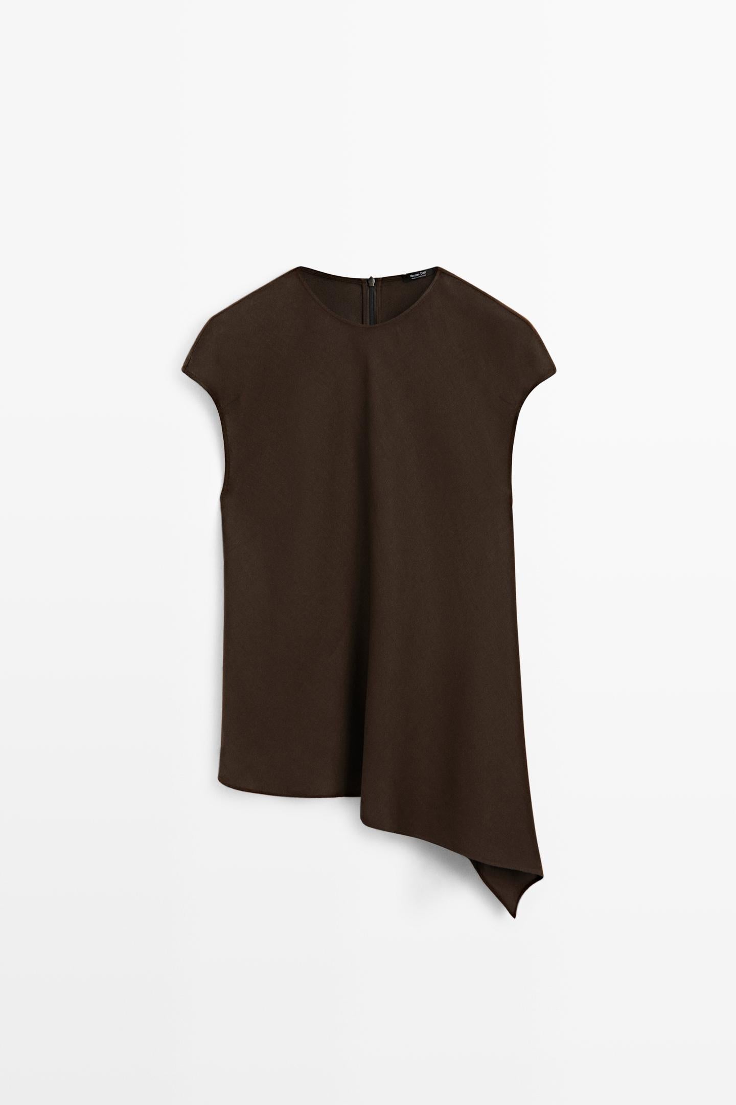 TOP ASYMÉTRIQUE 100 % LIN