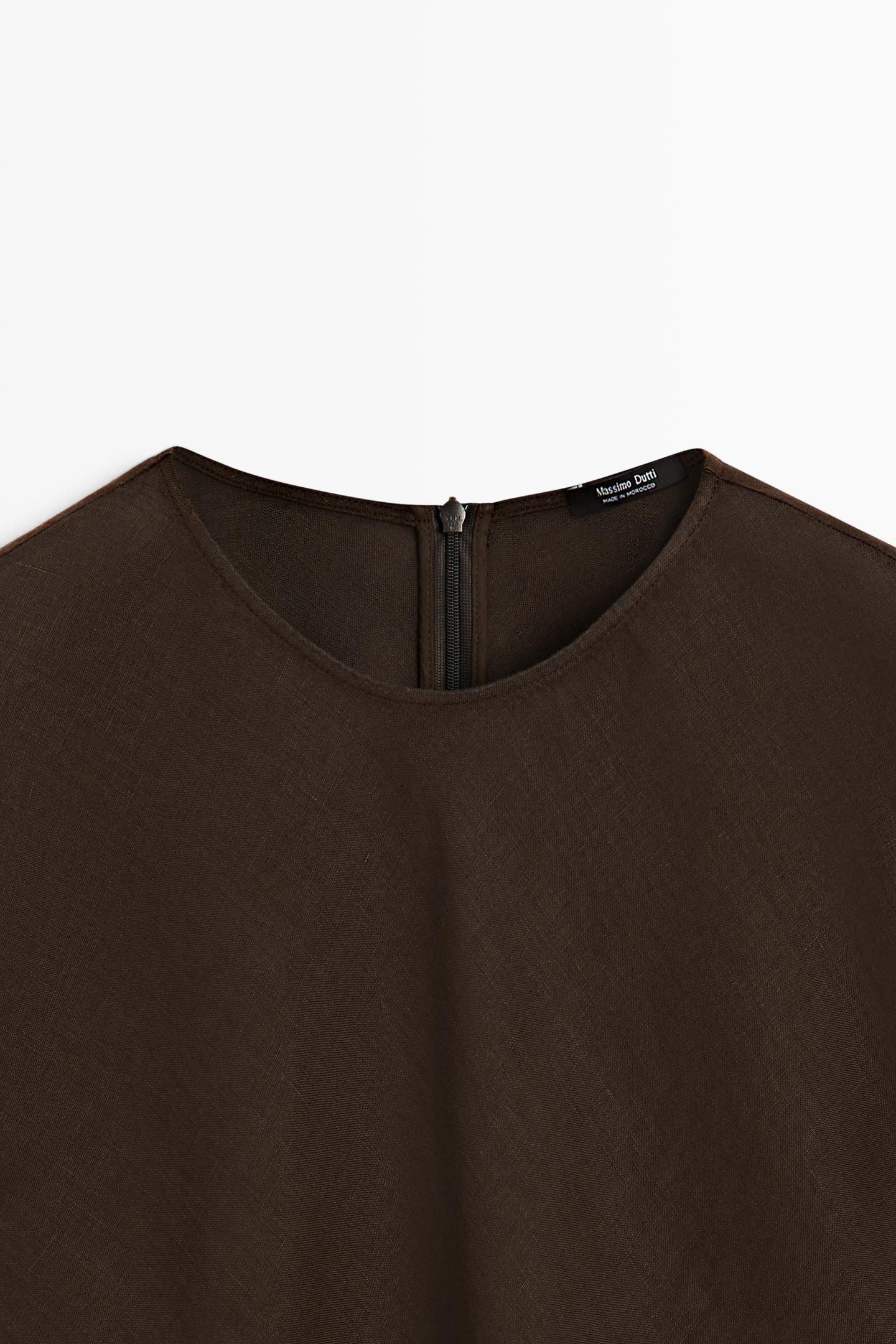 TOP ASYMÉTRIQUE 100 % LIN