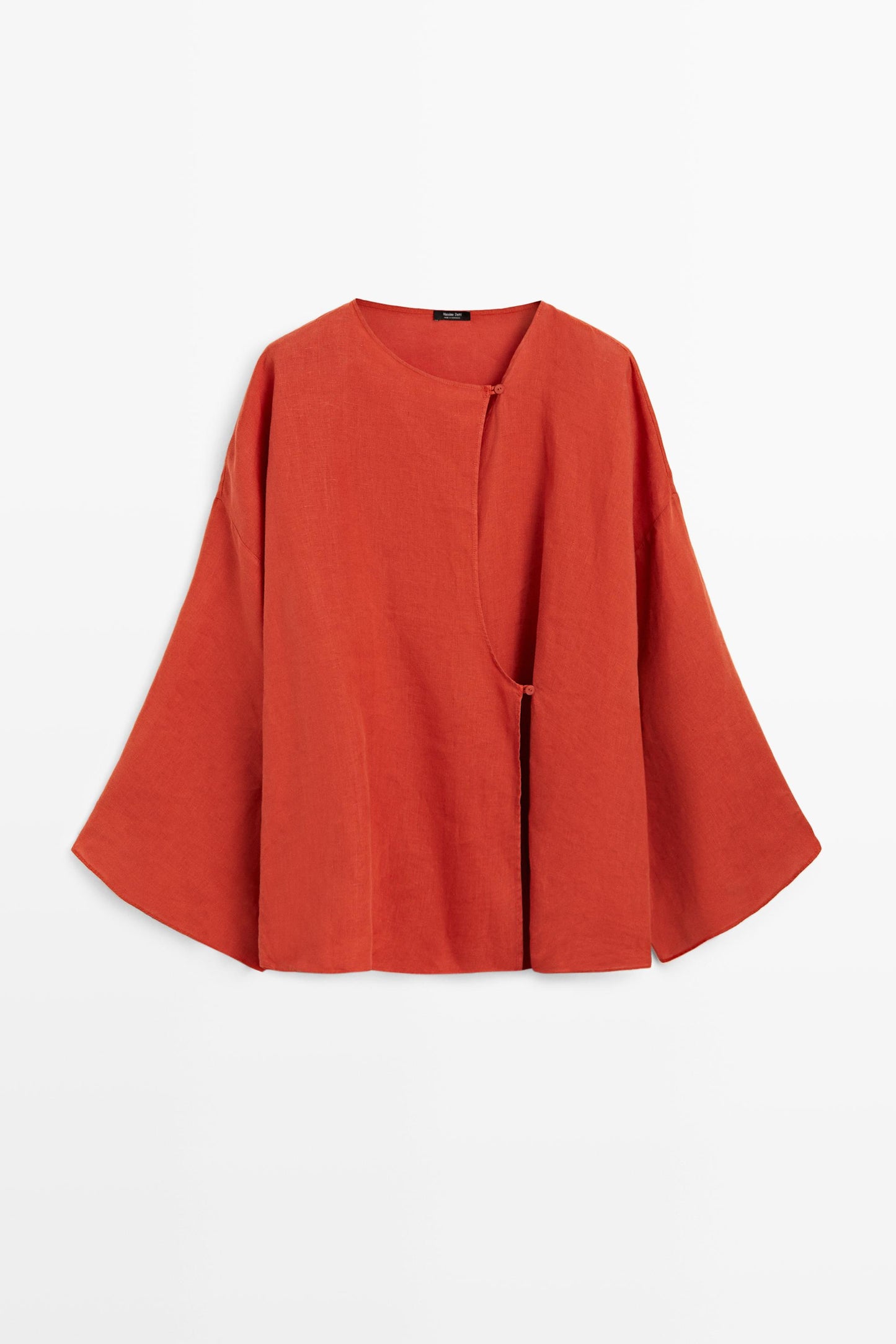 BLOUSE FLUIDE CROISÉE 100 % LIN