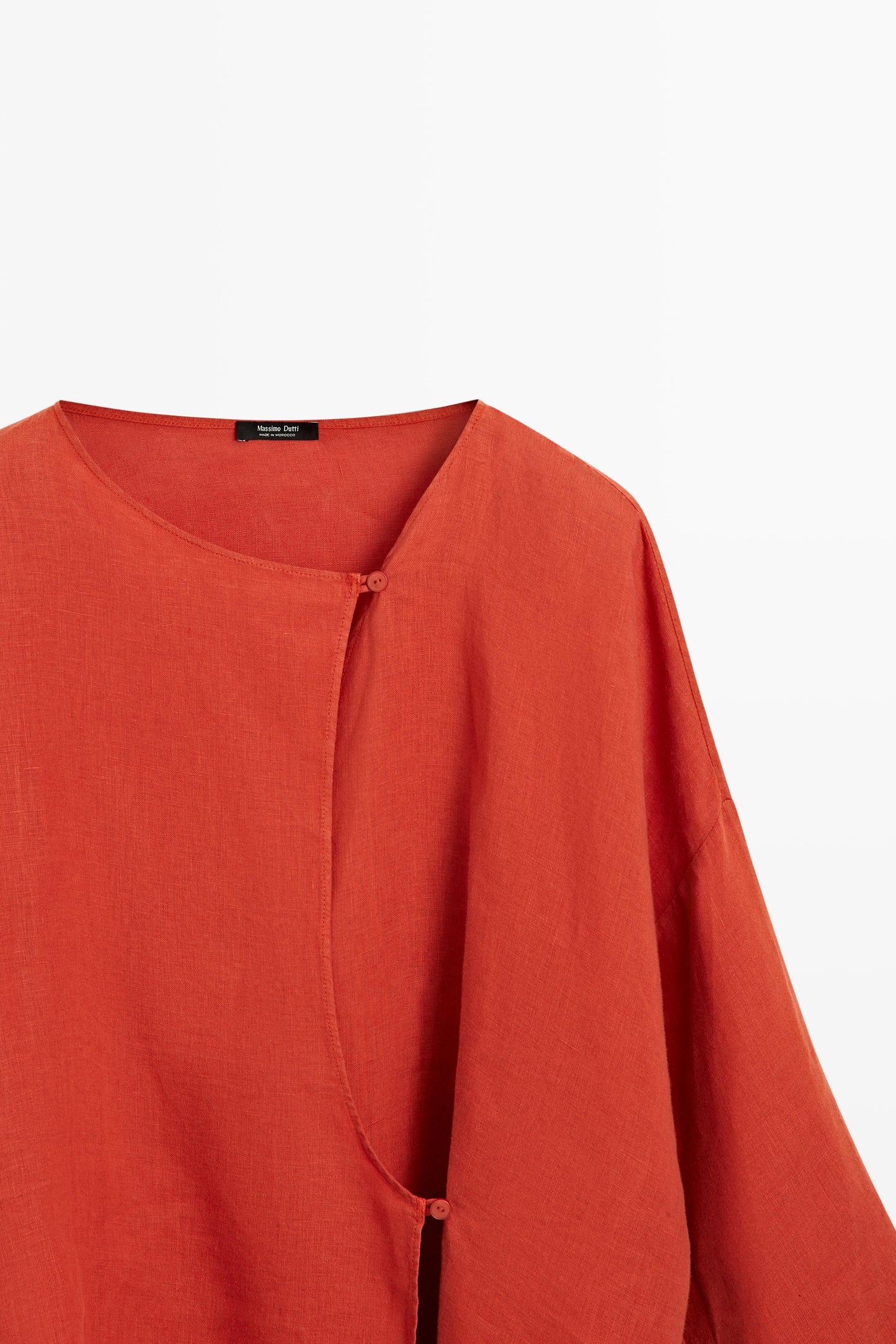 BLOUSE FLUIDE CROISÉE 100 % LIN