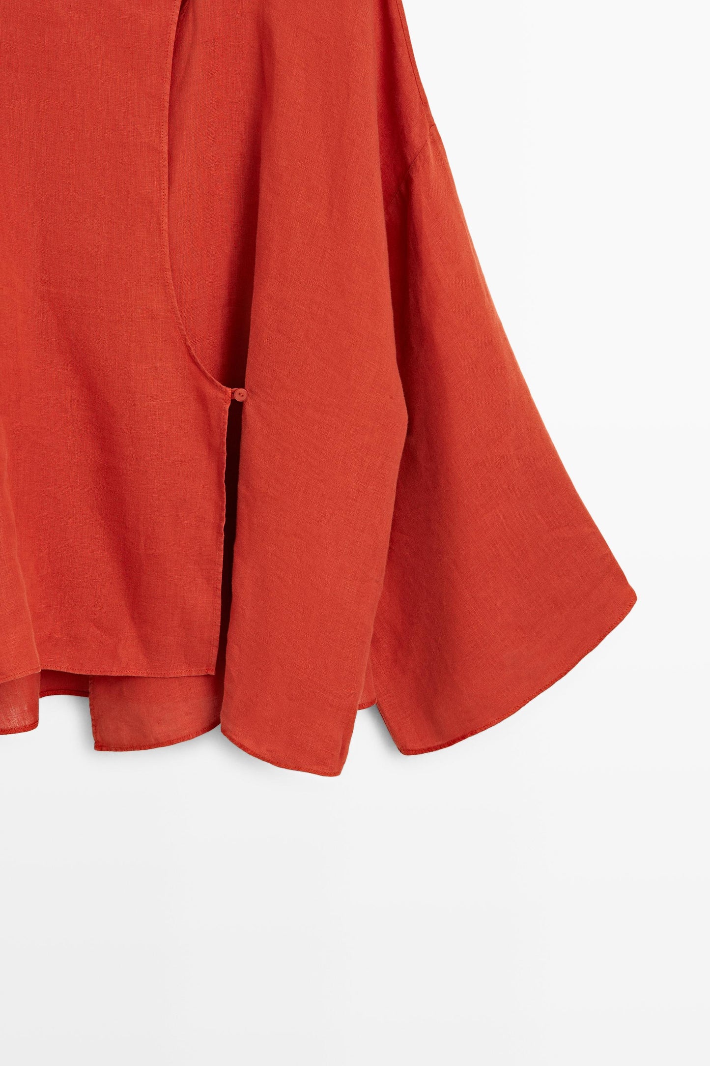 BLOUSE FLUIDE CROISÉE 100 % LIN