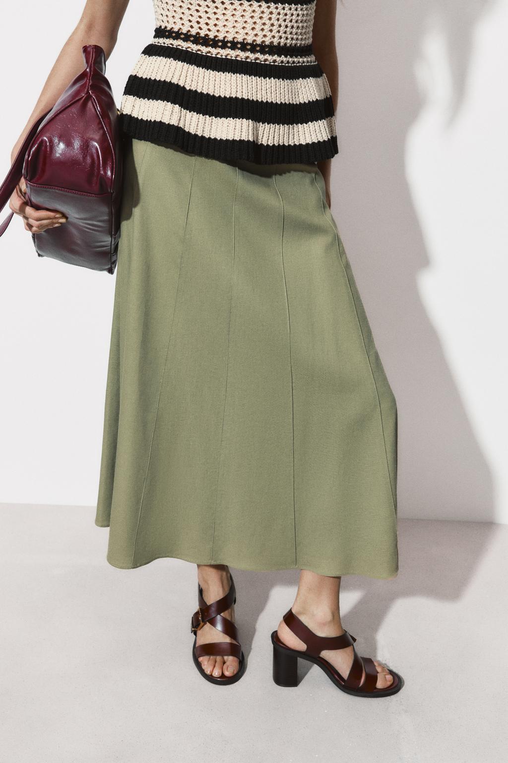 MIDI CAPE SKIRT