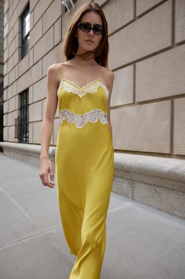ROBE MIDI STYLE LINGERIE DENTELLE