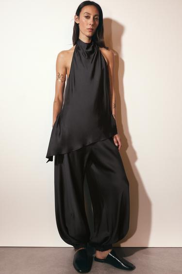 PANTALON BOUFFANT AVEC NŒUDS