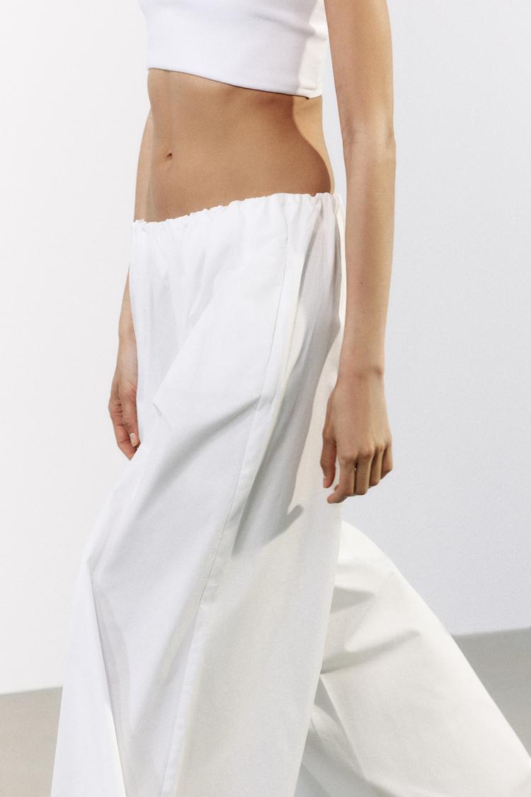 ENSEMBLE CHEMISE COURTE EN POPELINE | PANTALON STYLE JUPE-CULOTTE