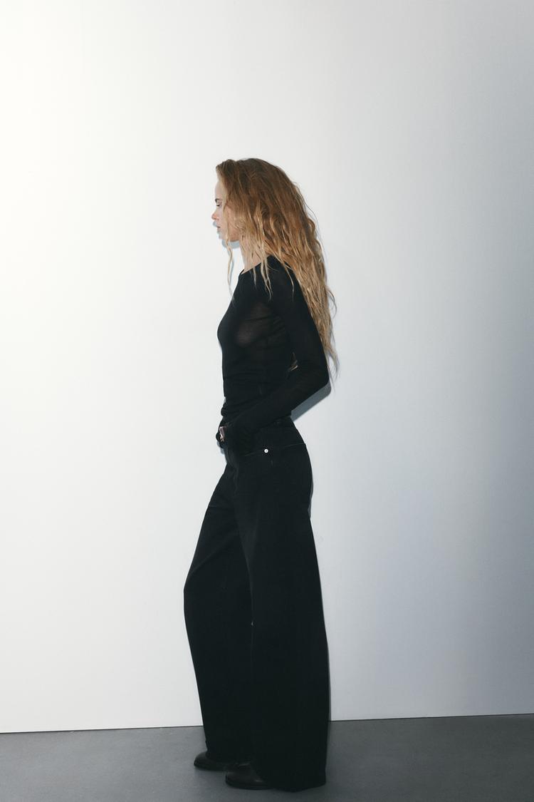 JEANS TRF EXTRA WIDE LEG TAILLE HAUTE