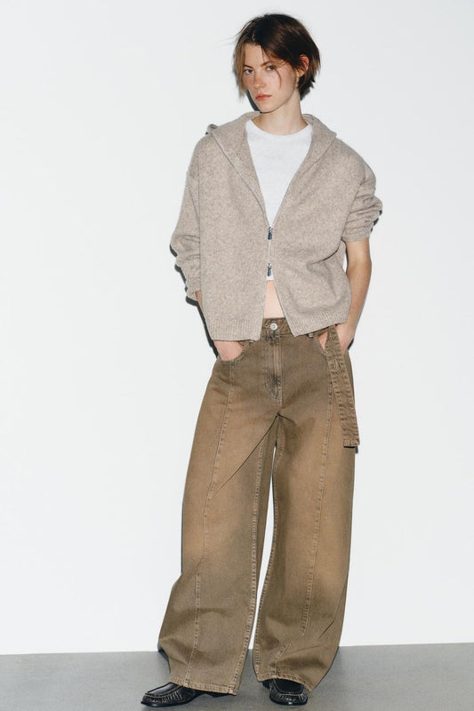 JEAN TRF OVERSIZE BARREL TAILLE BASSE