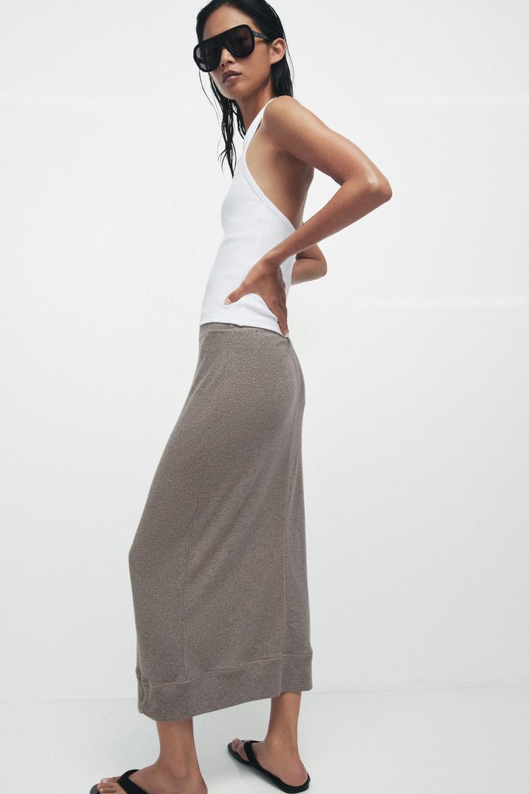 TOP HALTER CÔTELÉ