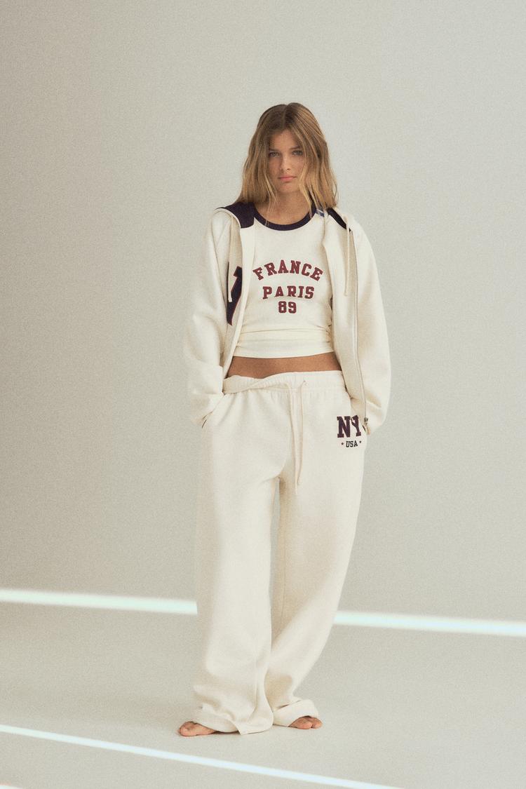 ENSEMBLE SWEAT | PANTALON EN MOLLETON VARSITY NEW YORK