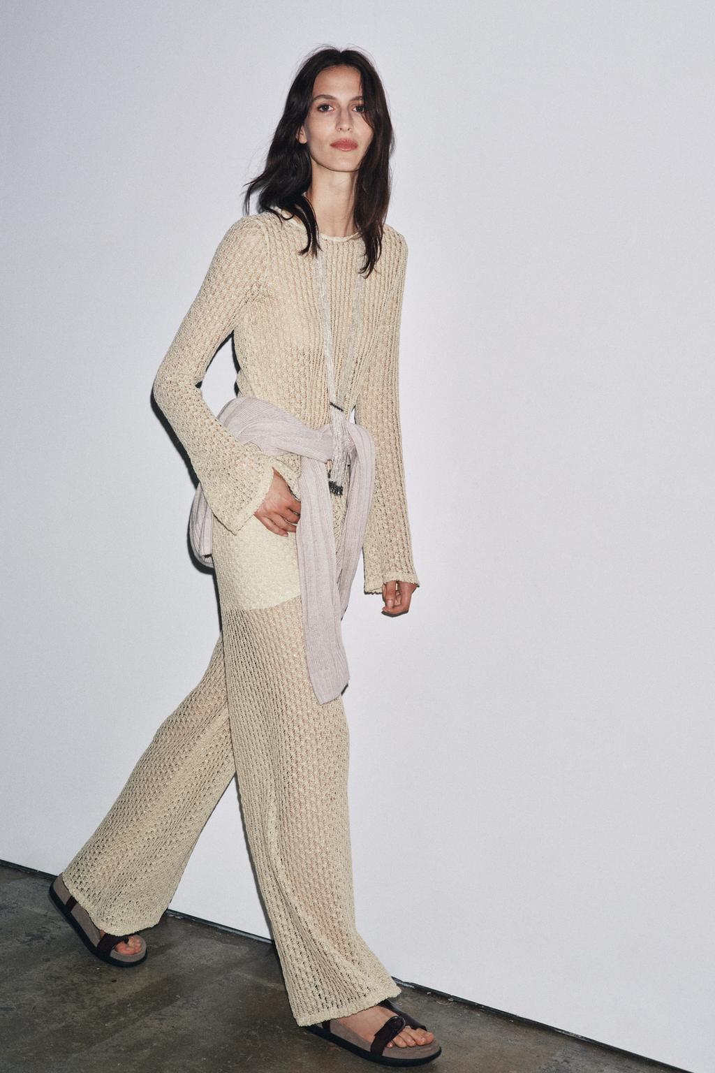 ENSEMBLE TOP TUNIQUE FIL MÉTALLISÉ | PANTALON FIL MÉTALLISÉ