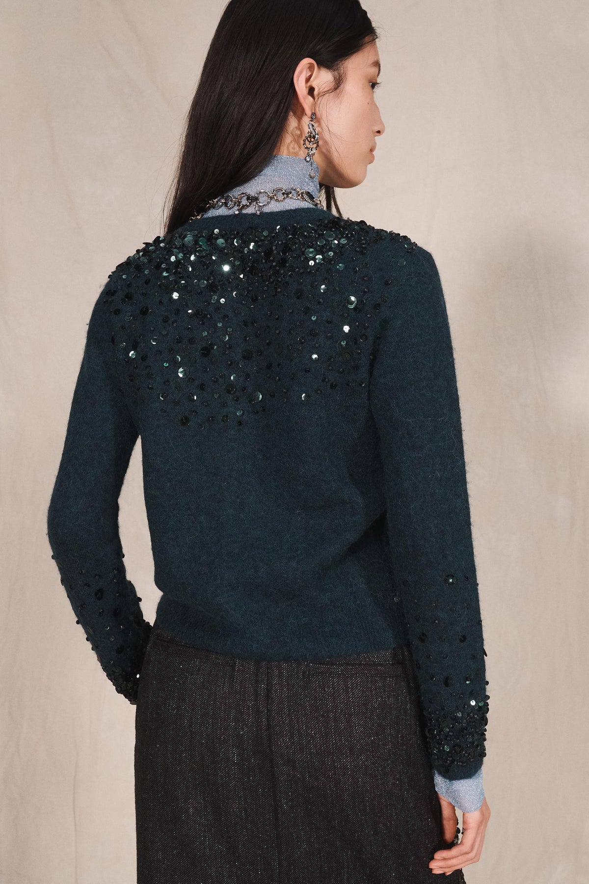 LIMITED EDITION MIXED SEQUIN PAREO SKIRT