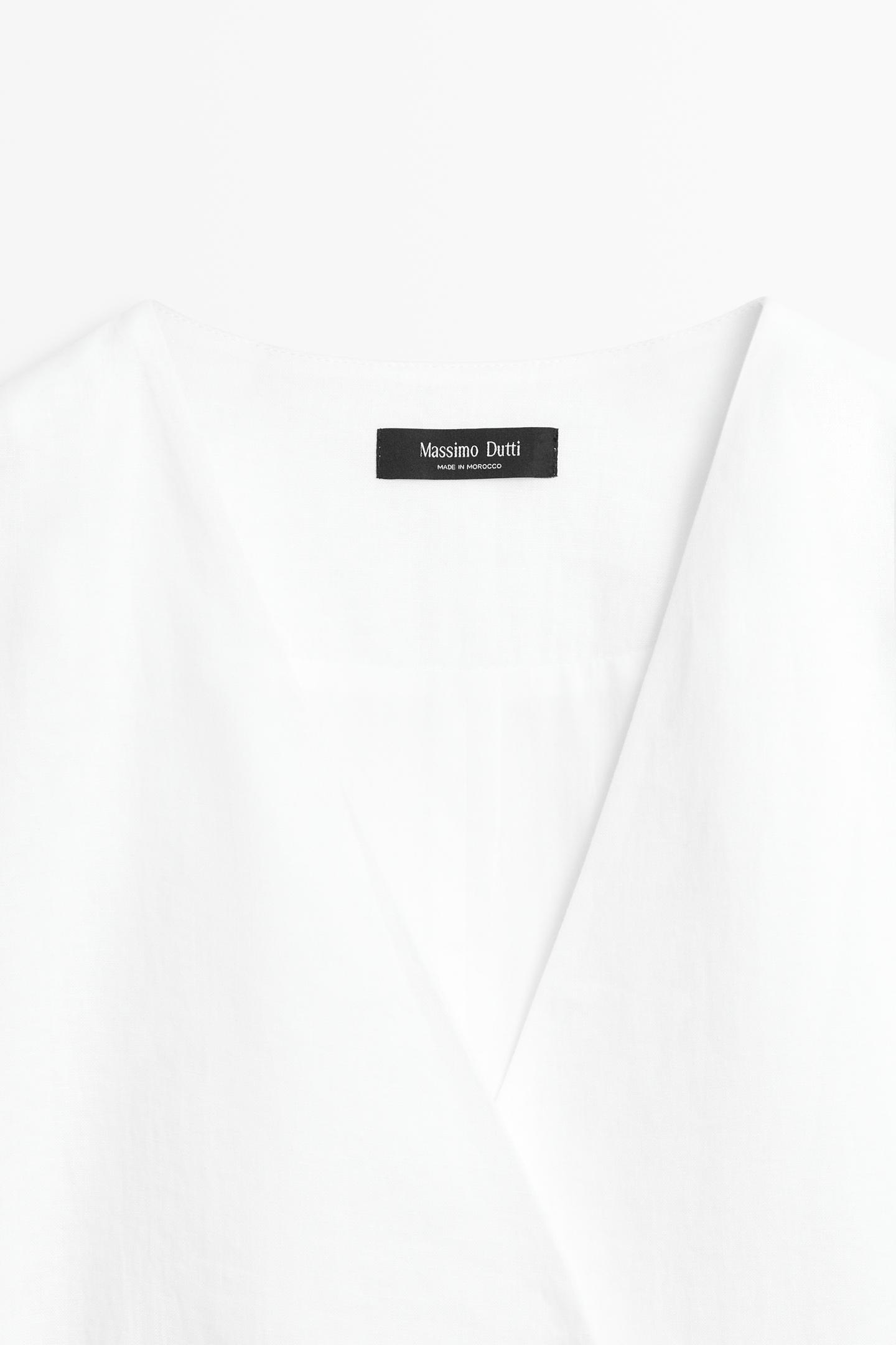 ENSEMBLE VESTE SANS MANCHES CROISÉE À NOUER | PANTALON FLUIDE 100% LIN