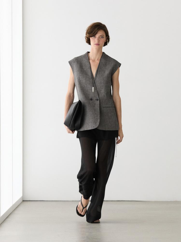 SANDALE PLATE CUIR