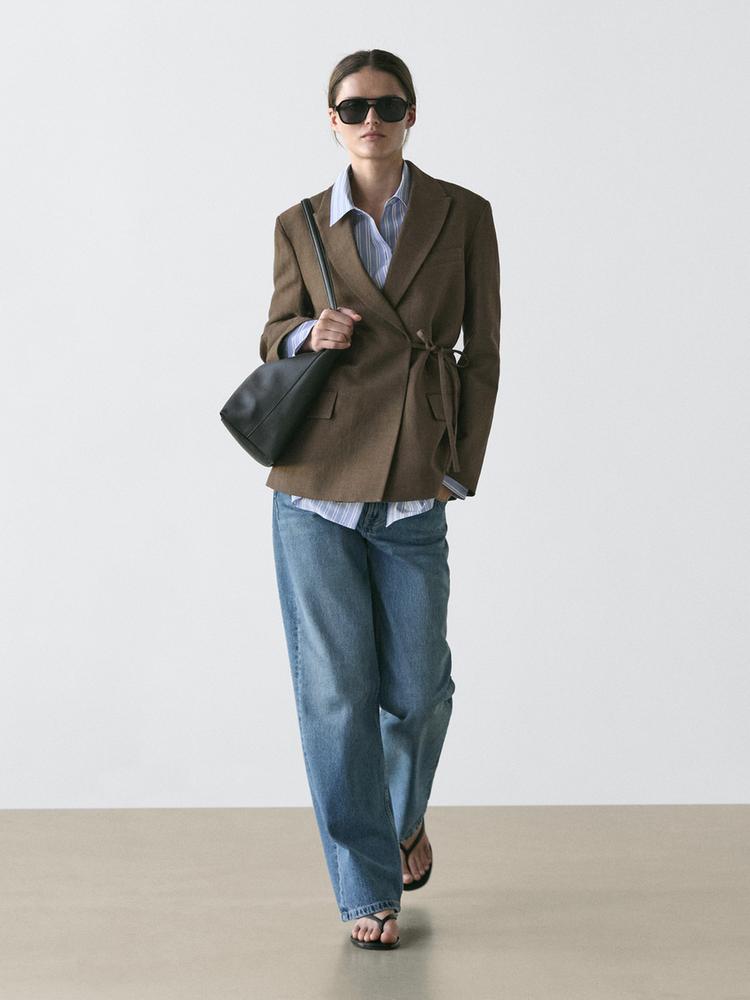 SANDALE PLATE CUIR