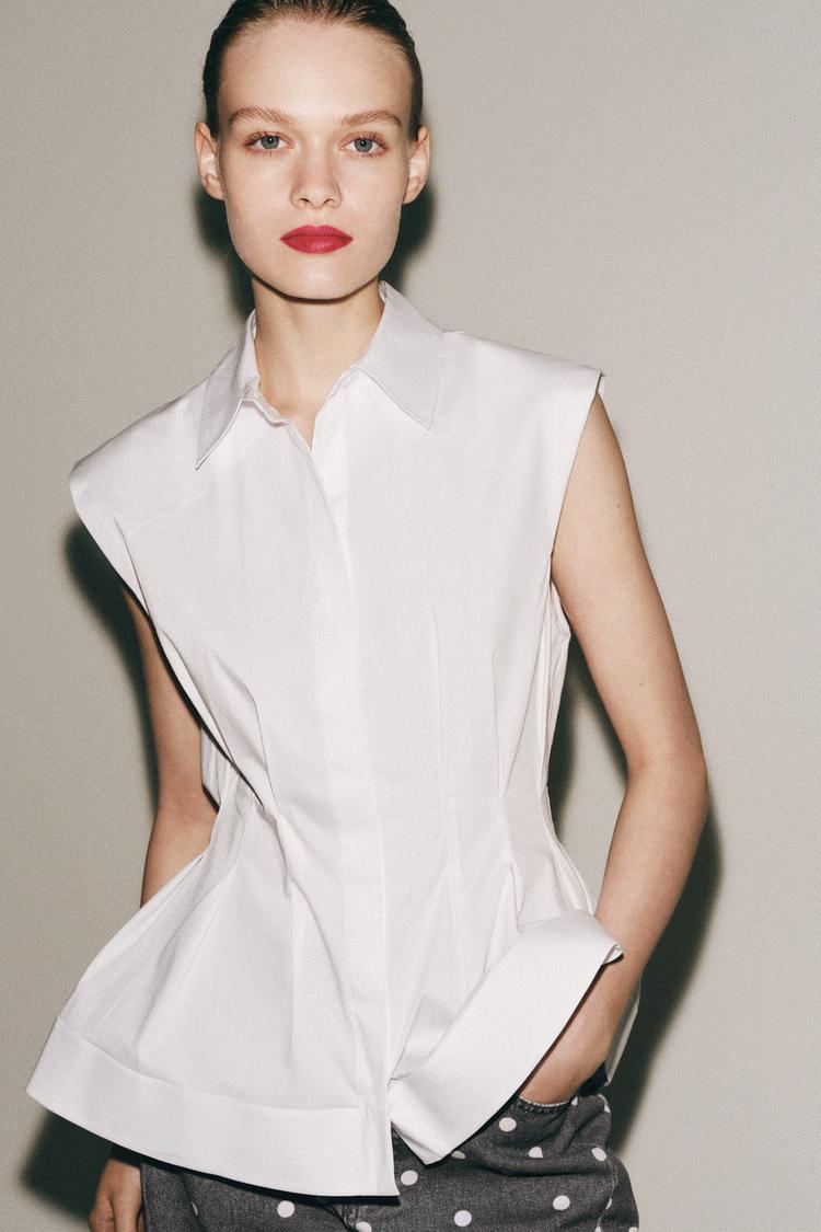 CHEMISE PLIS SANS MANCHES ZW COLLECTION