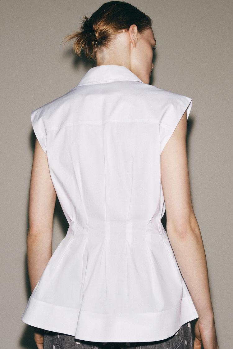 CHEMISE PLIS SANS MANCHES ZW COLLECTION