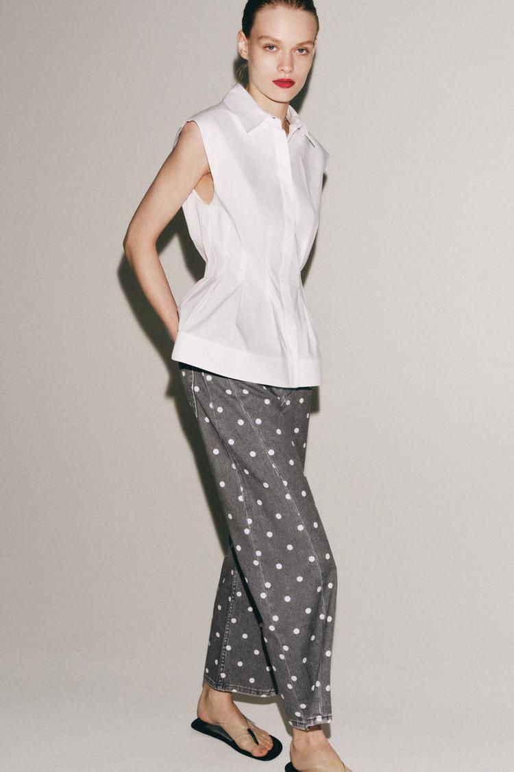 CHEMISE PLIS SANS MANCHES ZW COLLECTION