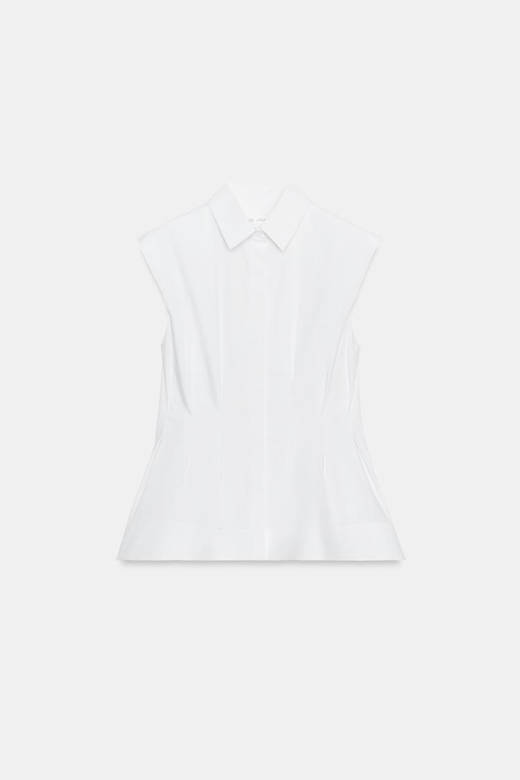 CHEMISE PLIS SANS MANCHES ZW COLLECTION