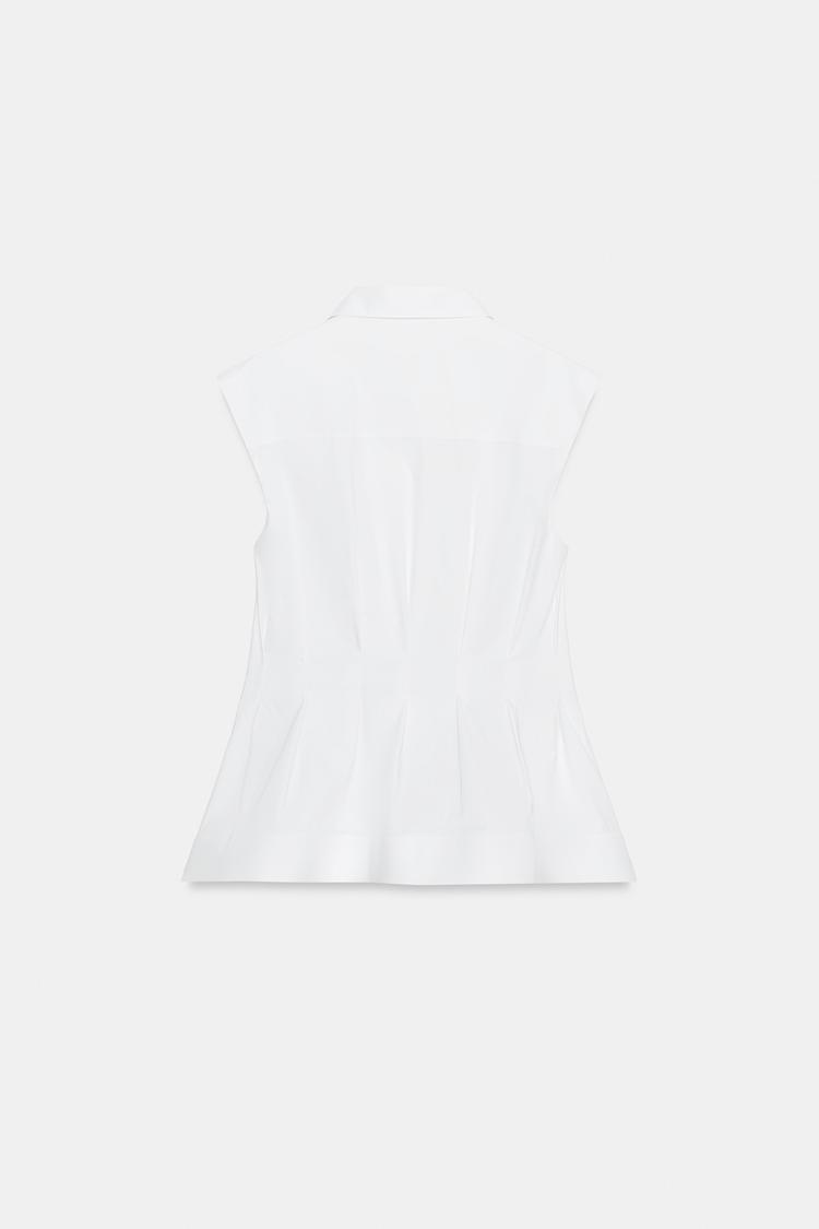 CHEMISE PLIS SANS MANCHES ZW COLLECTION