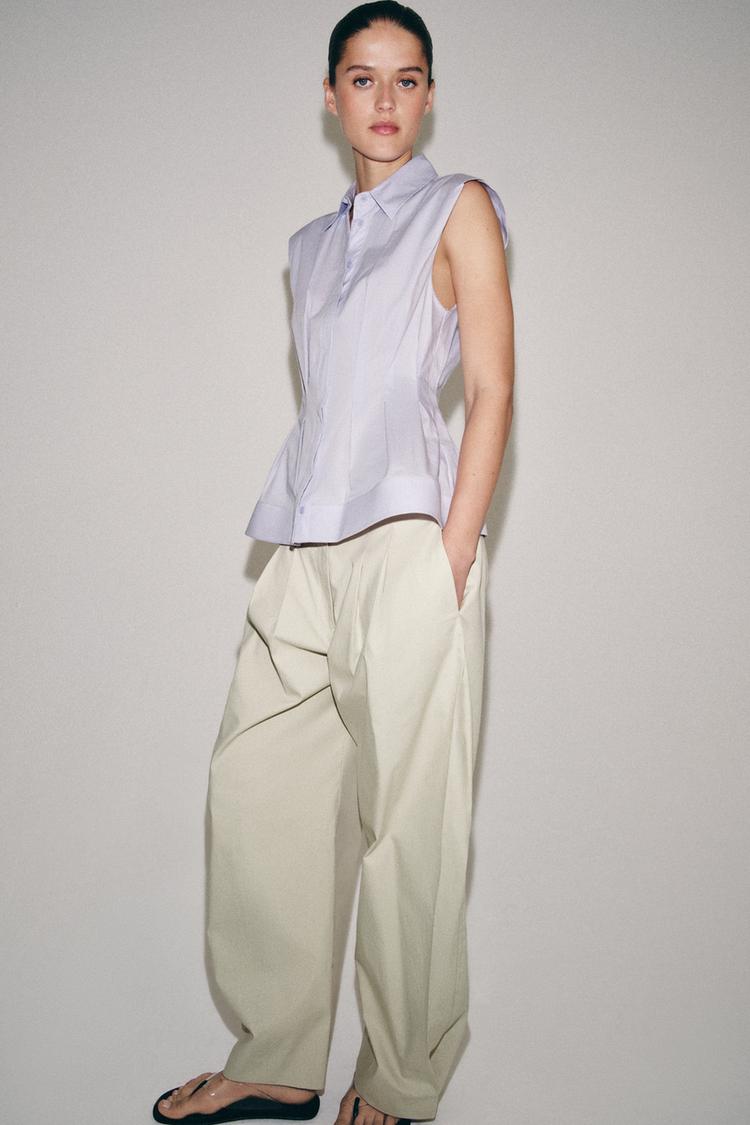 CHEMISE PLIS SANS MANCHES ZW COLLECTION