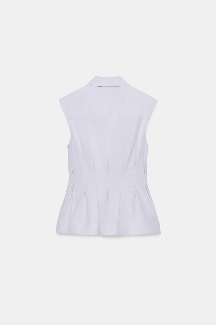 CHEMISE PLIS SANS MANCHES ZW COLLECTION