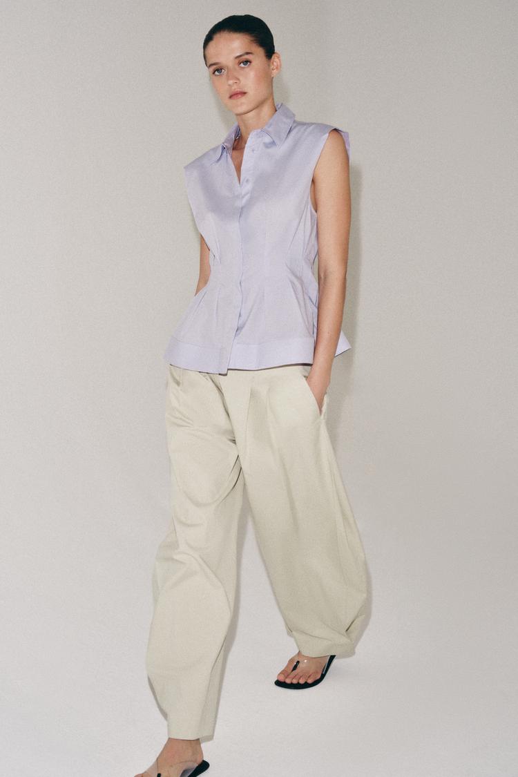 CHEMISE PLIS SANS MANCHES ZW COLLECTION