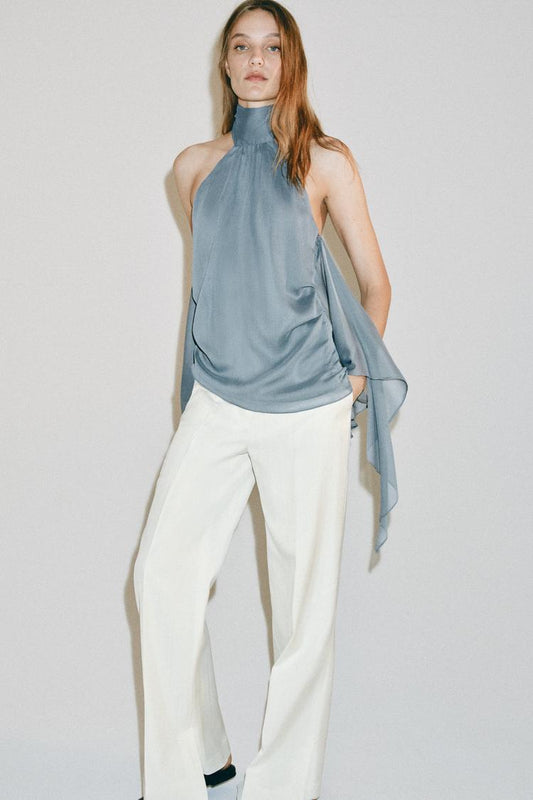 TOP HALTER ASYMÉTRIQUE ZW COLLECTION