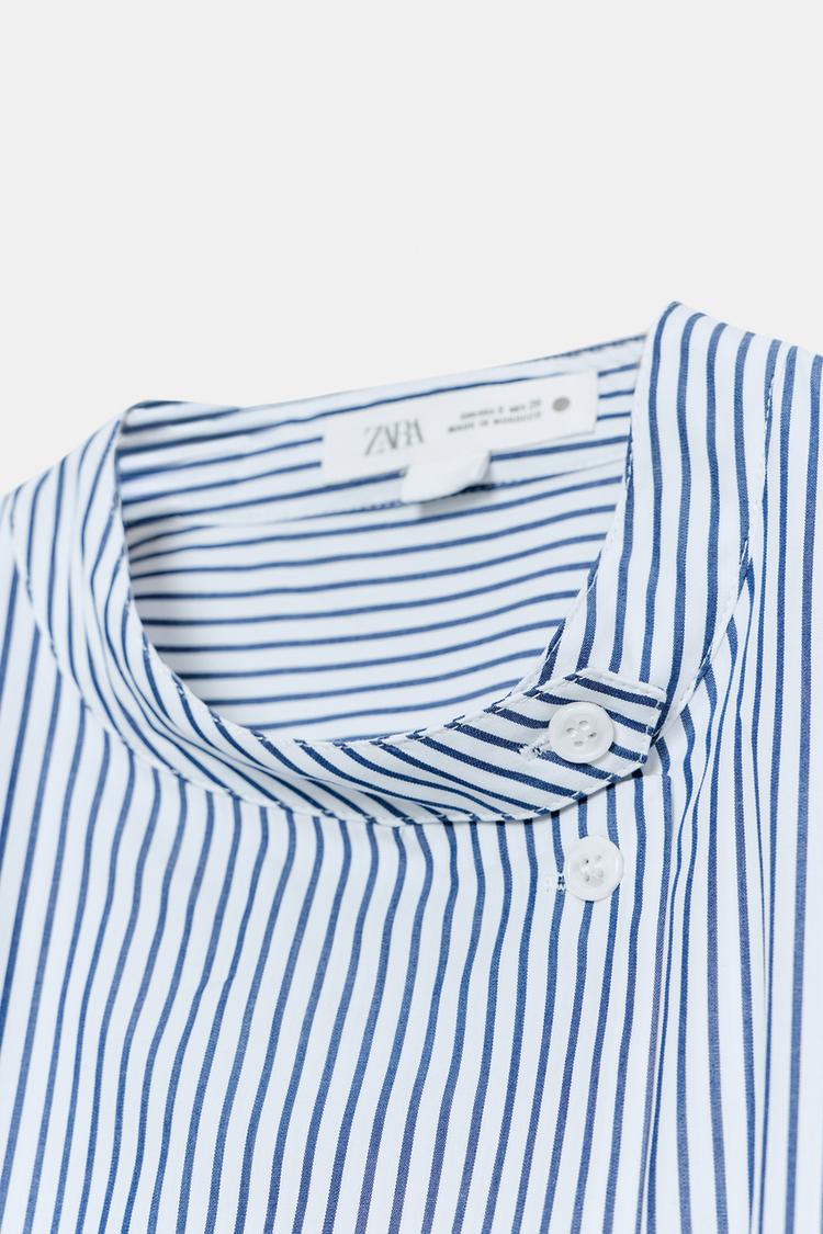 CHEMISE EN POPELINE À BOUTONS ZW COLLECTION