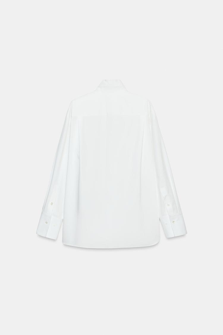 CHEMISE EN POPELINE BOUTONS ZW COLLECTION