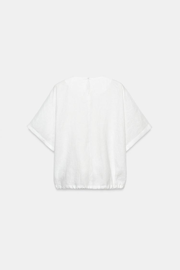 TOP 100 % LIN À LACETS ZW COLLECTION