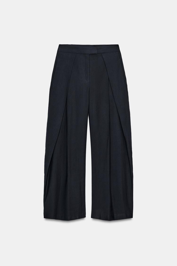 PANTALON WIDE LEG À PINCES ZW COLLECTION