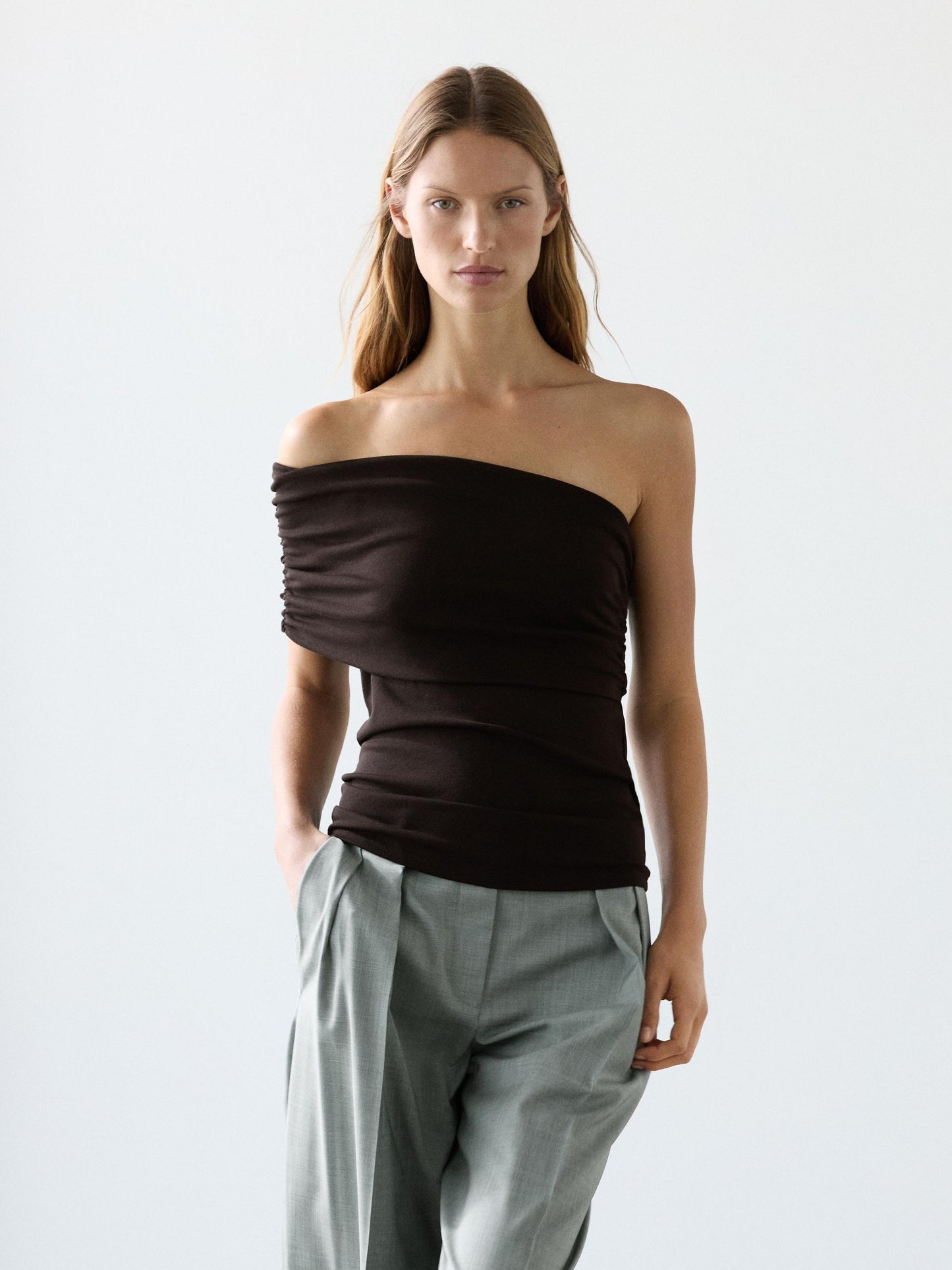 PANTALON FLUIDE À PINCES