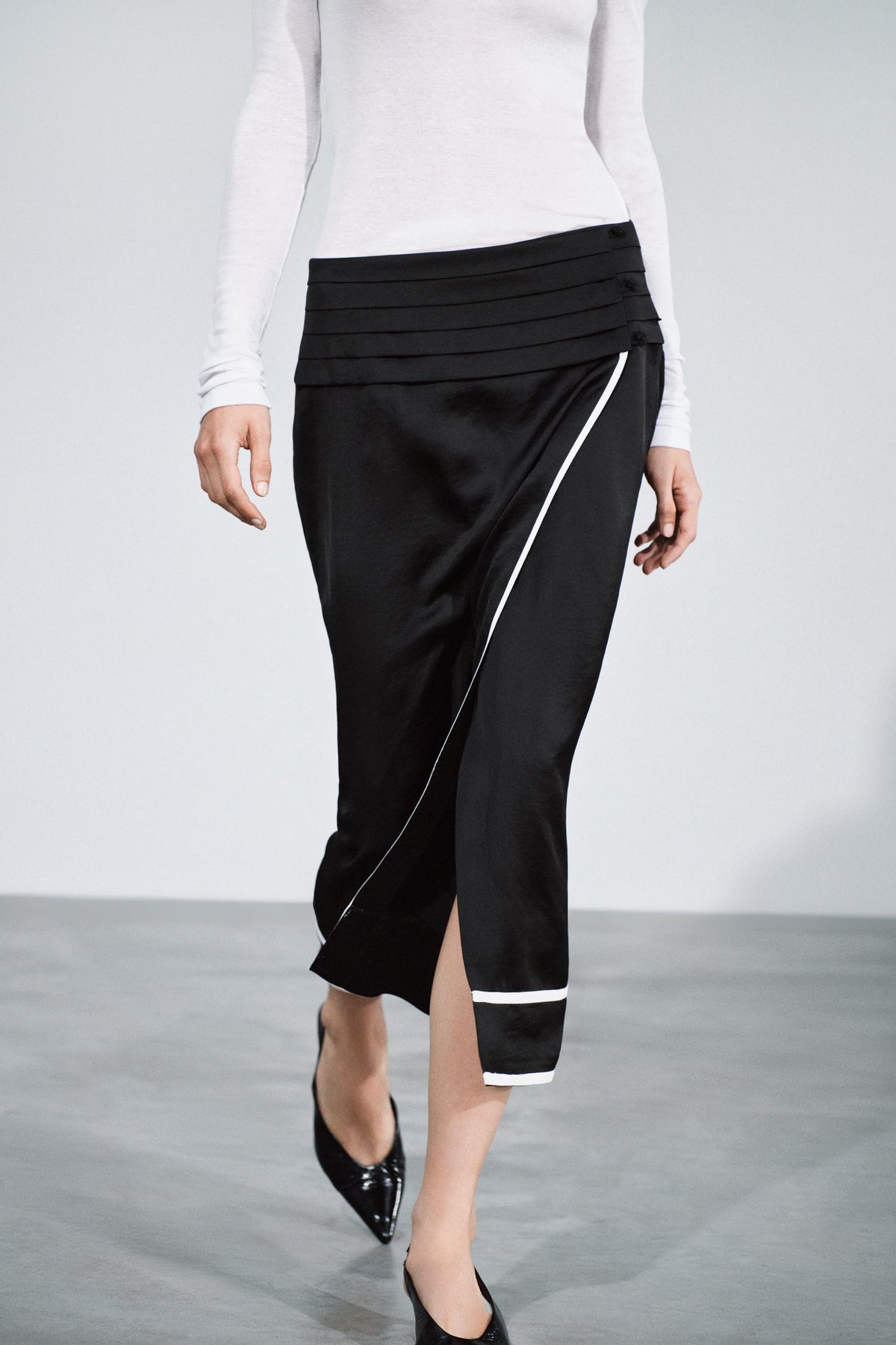 JUPE MIDI CEINTURE LARGE ZW COLLECTION