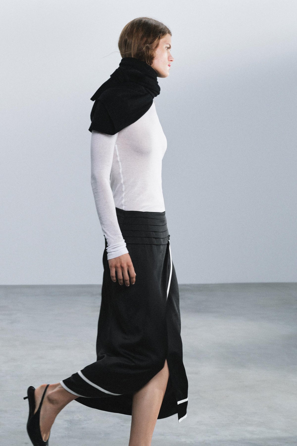 JUPE MIDI CEINTURE LARGE ZW COLLECTION