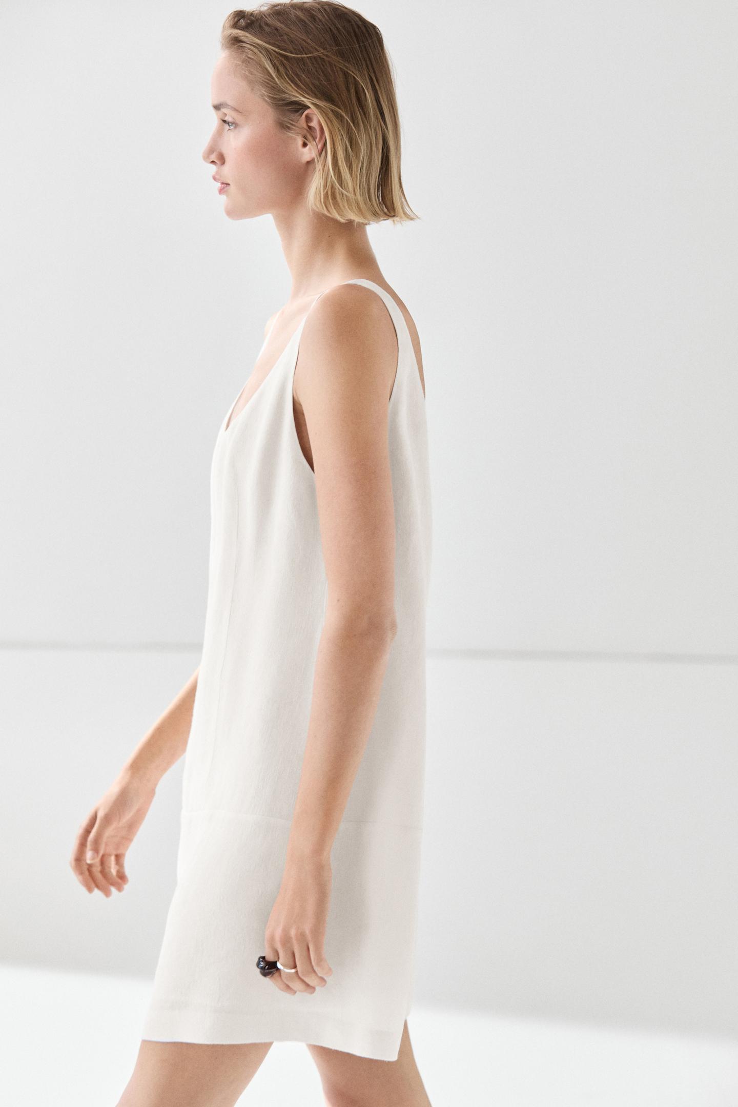 ROBE COURTE FLUIDE EN LIN