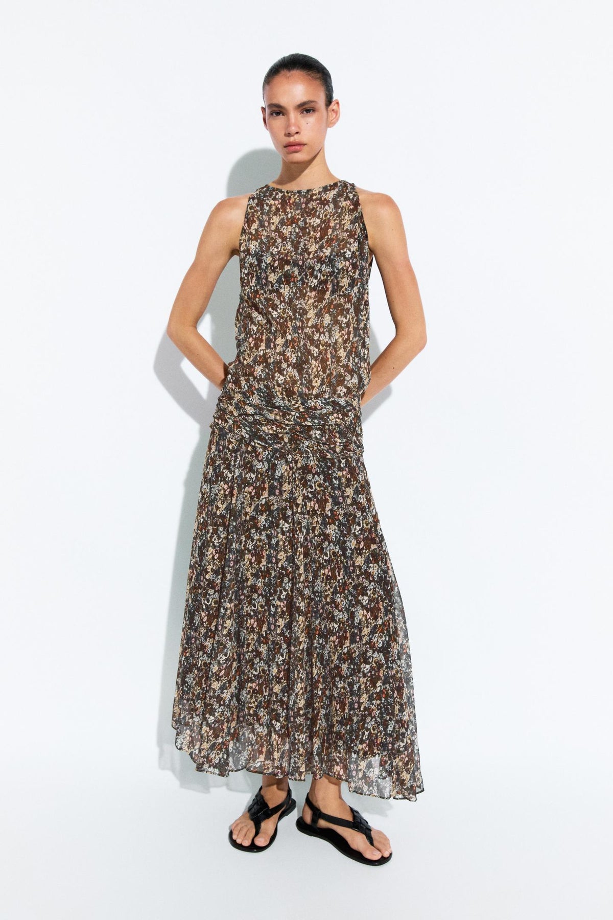 ROBE IMPRIMÉE AVEC CEINTURE