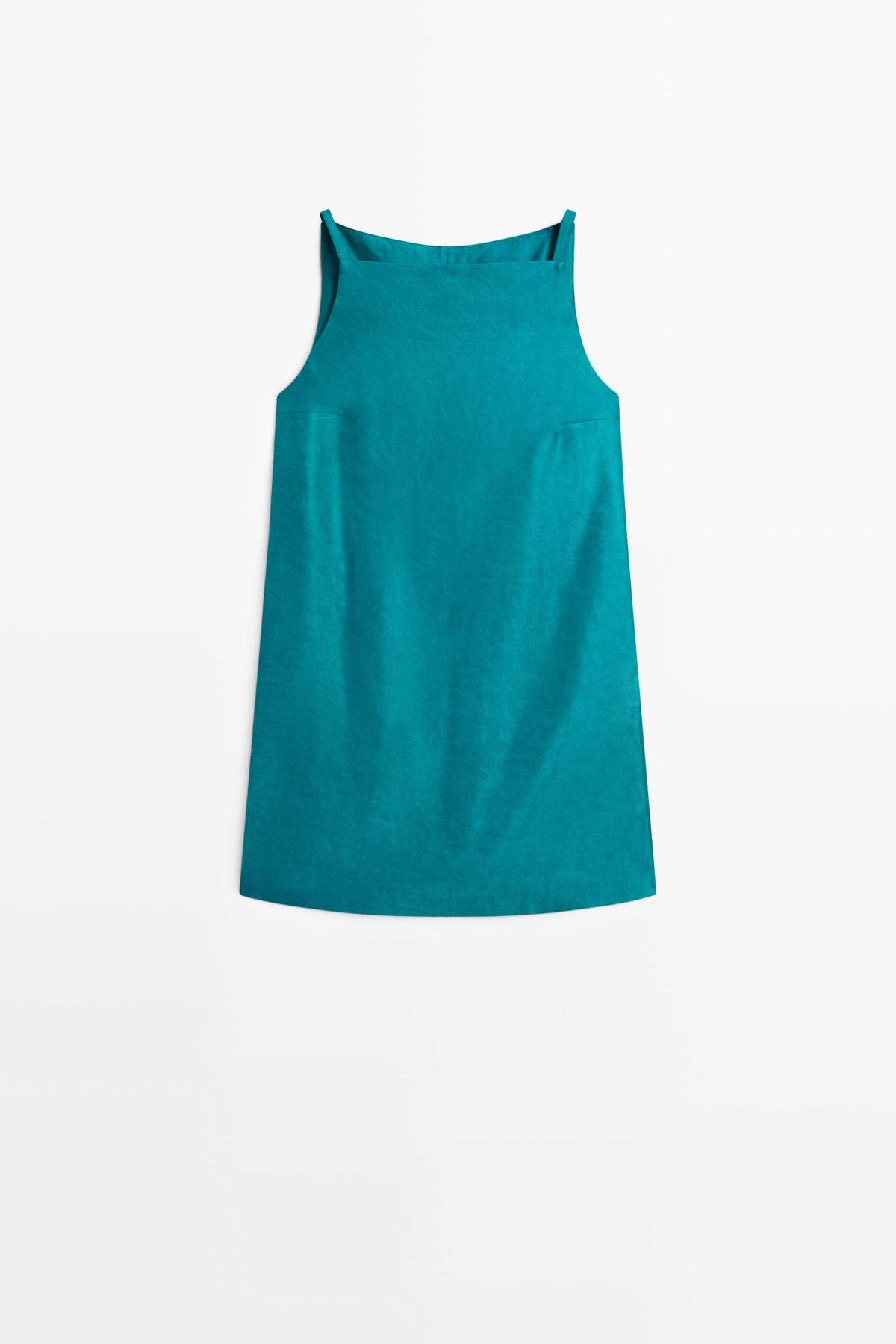 ROBE COURTE EN MÉLANGE DE LIN