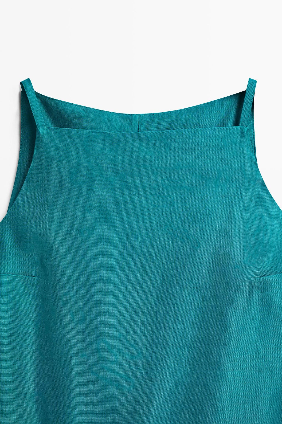 ROBE COURTE EN MÉLANGE DE LIN