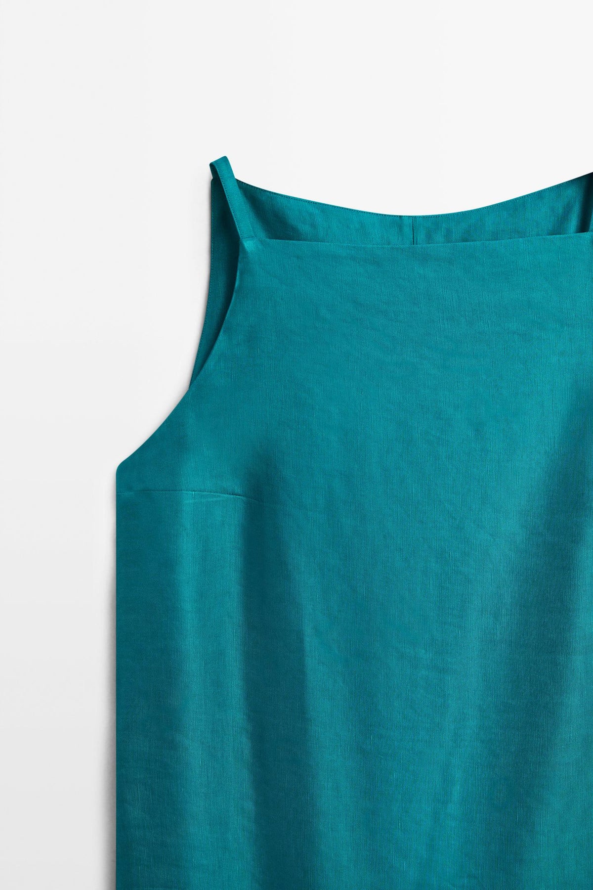 ROBE COURTE EN MÉLANGE DE LIN