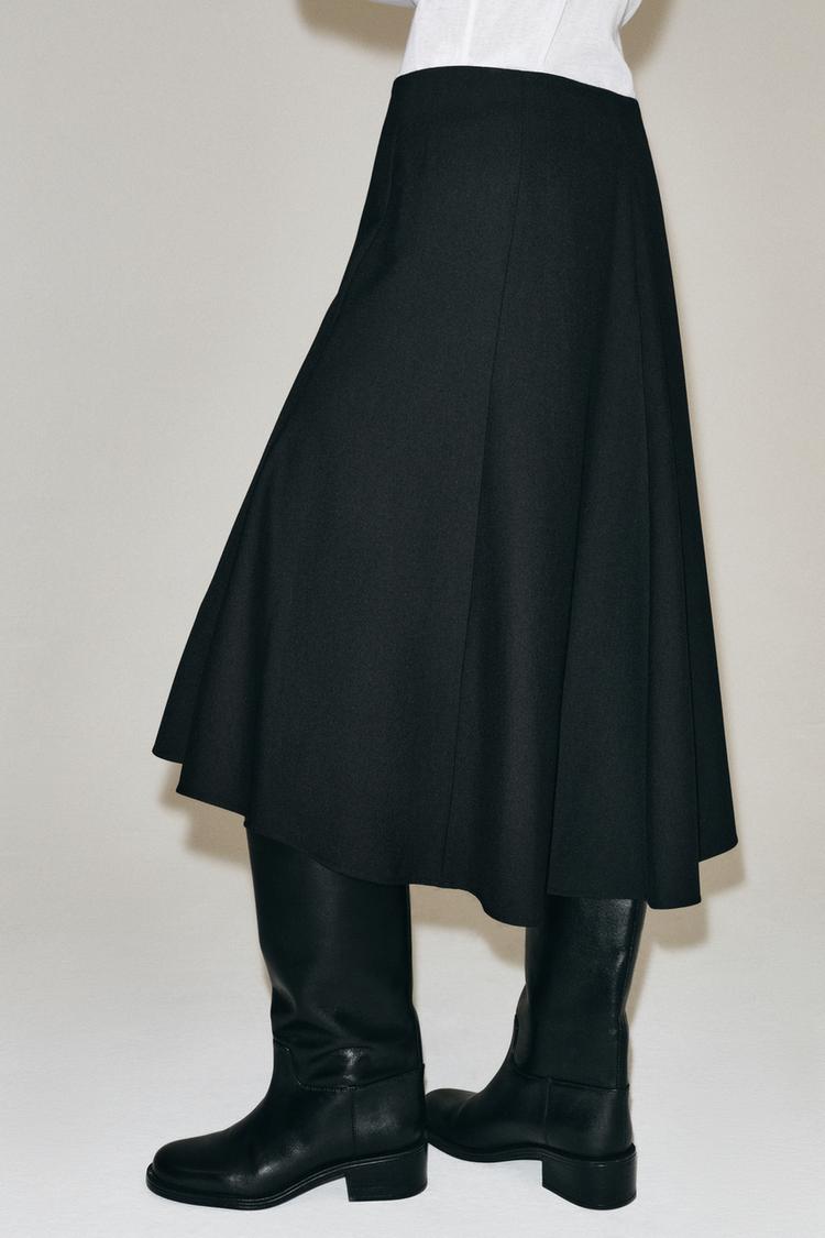JUPE MIDI ASYMÉTRIQUE ZW COLLECTION