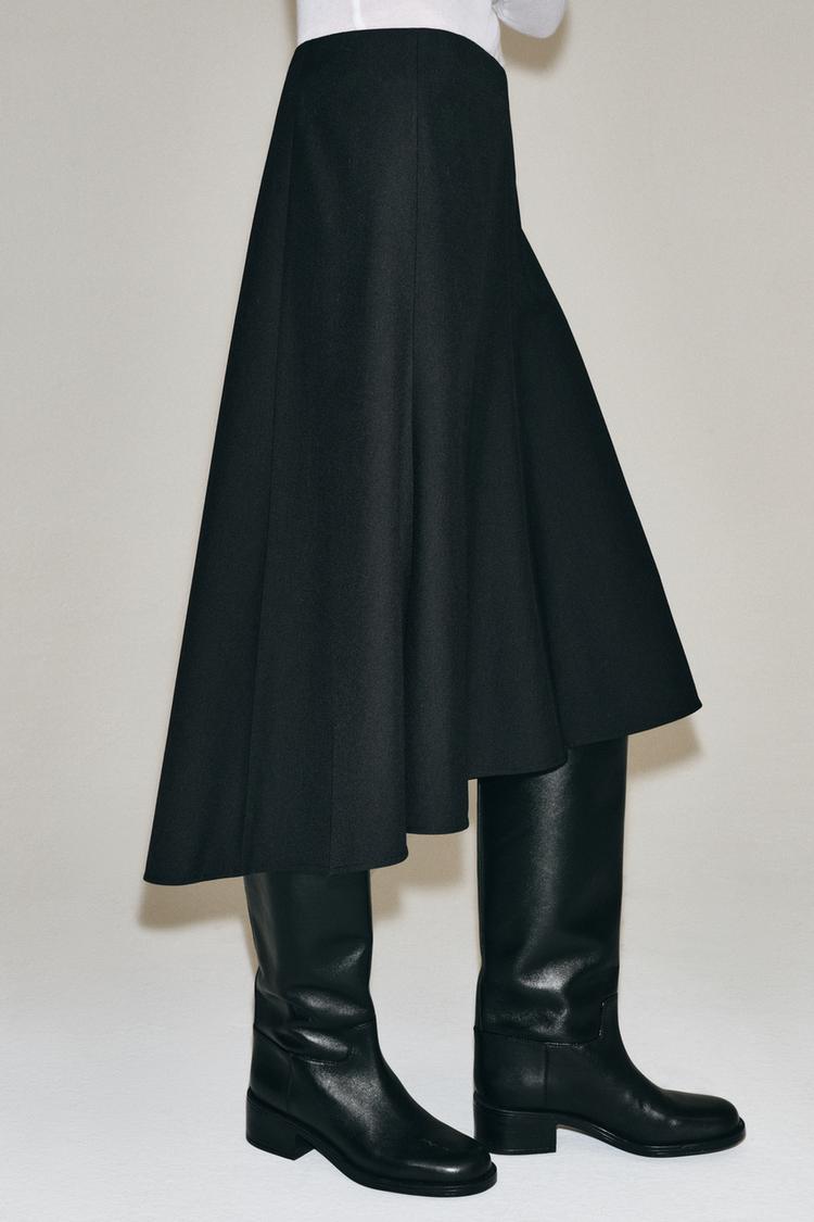 JUPE MIDI ASYMÉTRIQUE ZW COLLECTION